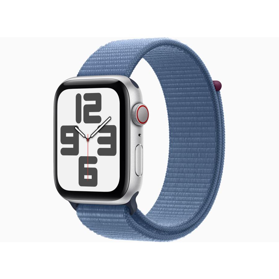 Apple MRHM3J/A Apple Watch SE 第2世代 GPS + Cellularモデル 44mmシルバーアルミニウムケースとウインターブルースポーツループ  新品 送料無料 | Apple Watch SE（第2世代）
