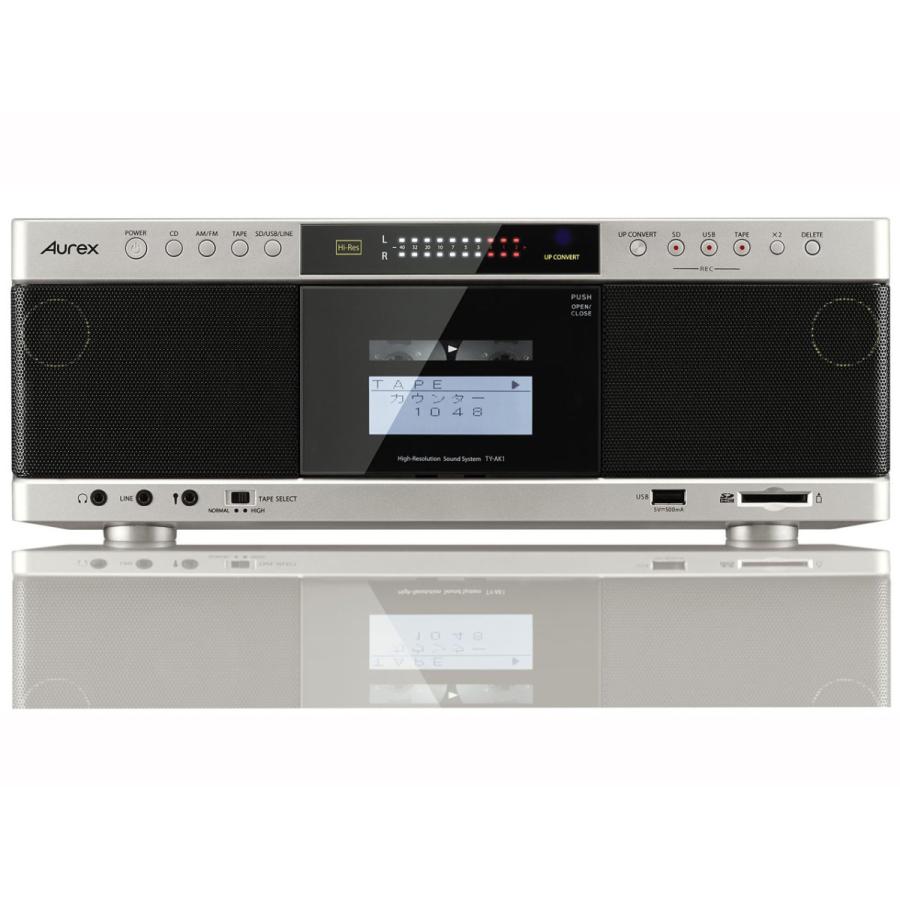 東芝 TY-AK1 N Aurex ハイレゾ対応SD/USB/CDラジオカセットレコーダー サテンゴールド ワイドFM対応 新品 送料無料 | TOSHIBA