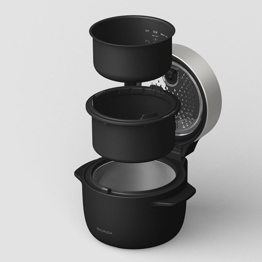 BALMUDA バルミューダ 3合炊き電気炊飯器 The Gohan K03A-BK