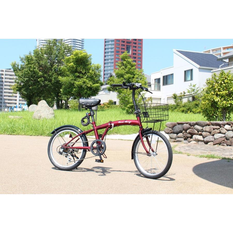 ミムゴ  MG-CM206G-RL　折り畳み自転車 ミムゴ MG-206G-RL クラシックミムゴ 20インチ 折畳み自転車 6段