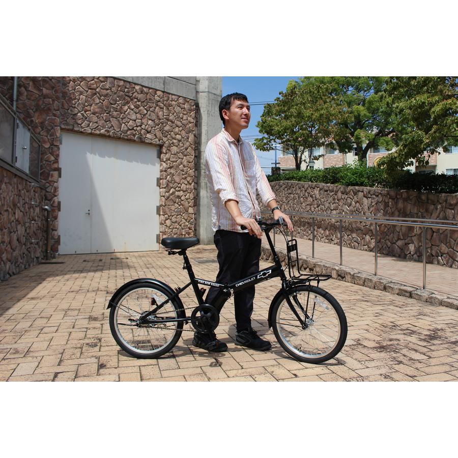 ミムゴ MG-CV20L CHEVROLET 20インチ 折り畳み自転車 マットブラック 新品 送料無料 メーカー倉庫より直送 | ミムゴ | 08