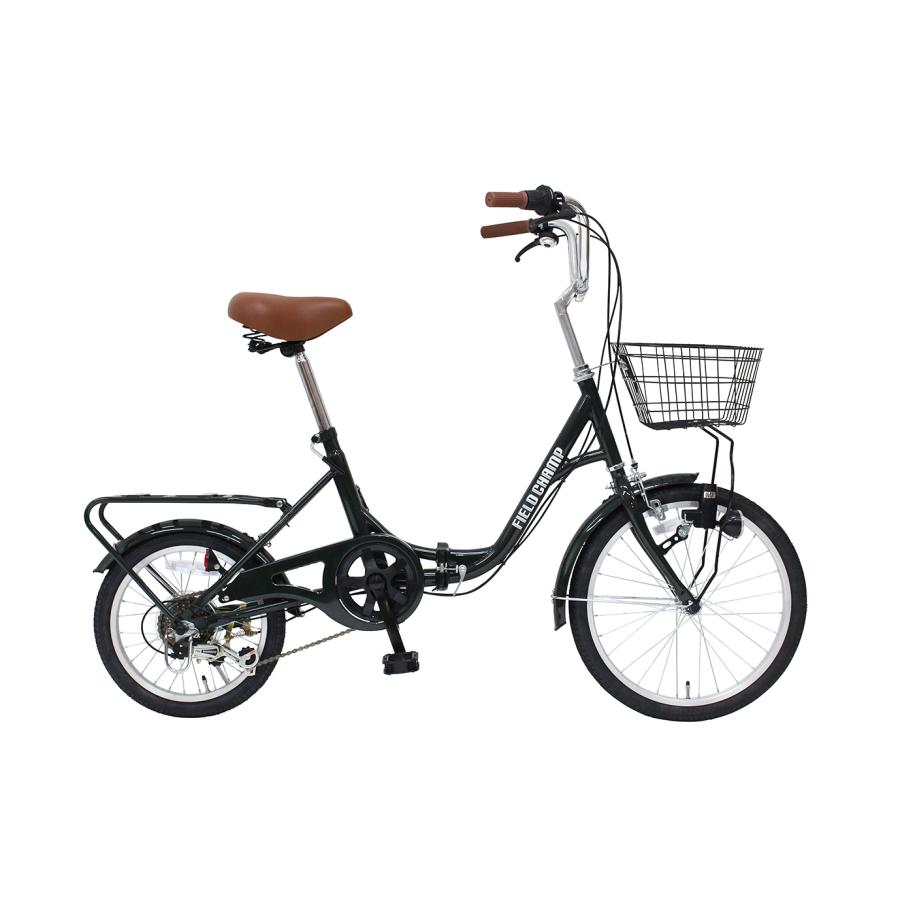 ミムゴ MG-FCP2016GR FIELD CHAMP 20×16インチ 6段折畳み自転車 モスグリーン 新品 送料無料 メーカー倉庫より直送 | ミムゴ