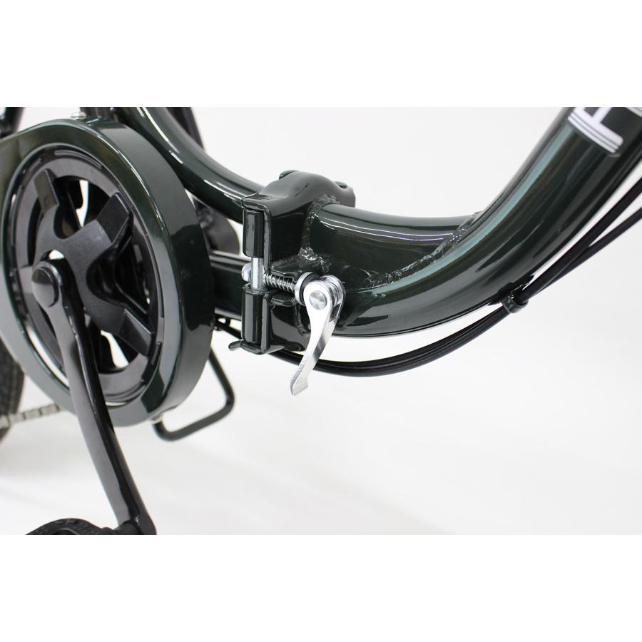 ミムゴ MG-FCP2016GR FIELD CHAMP 20×16インチ 6段折畳み自転車 モスグリーン 新品 送料無料 メーカー倉庫より直送 | ミムゴ | 06