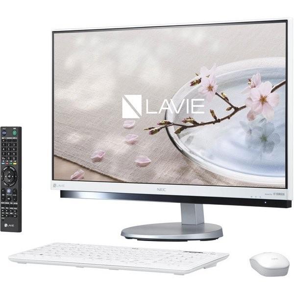 NEC 23.8型ワイド デスクトップPC LAVIE Desk All-in-one Corei7-7500U Windows 10 Home Office搭載 PC-DA770GAW ファインホワイト 新品 送料無料 | LaVie