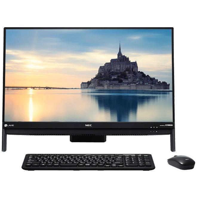 NEC PC-DA570HAB 23.8型デスクトップPC HDD 3TB  Windows 10 office ブラック 新品 送料無料 | LaVie | 01