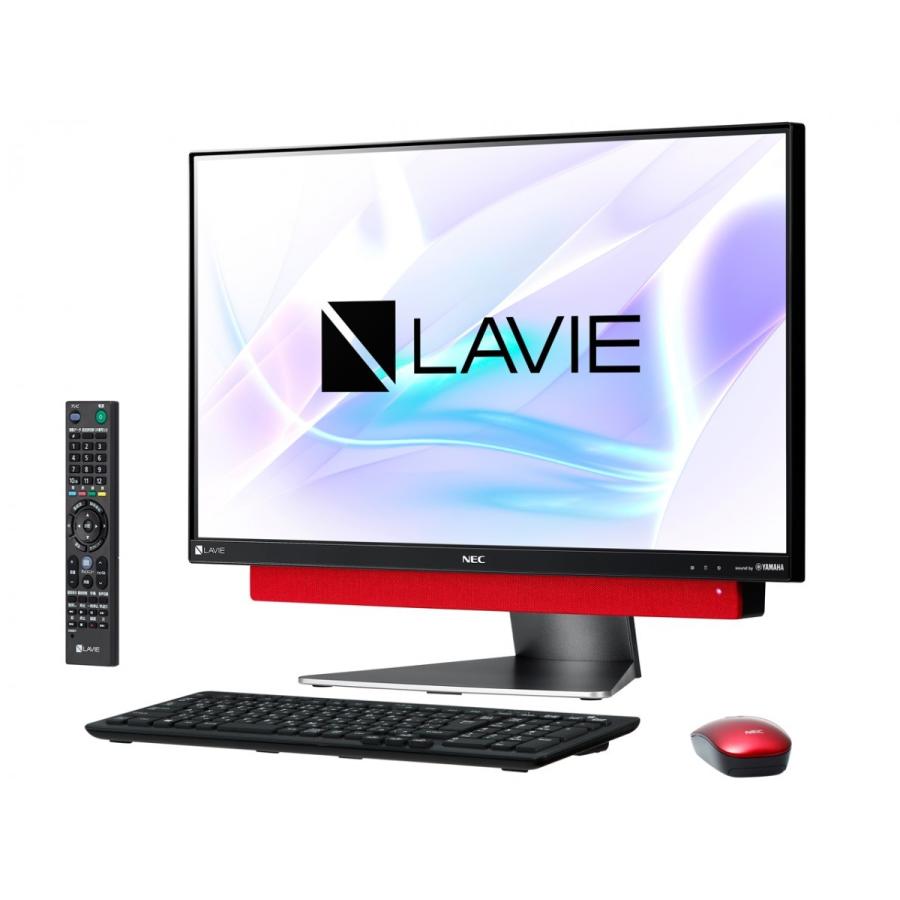 NEC PC-DA770KAR 23.8型ワイド Core i7-8550U HDD3TB ブルーレイドライブ Windows10 Office 2016 メタルレッド 新品 送料無料 | LaVie