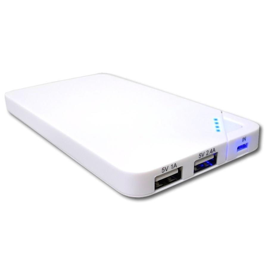 Kellner リーダーメディアテクノ モバイルバッテリー PowerBank 5000mA 白 KE-M5W 新品 送料無料 | ブランド登録なし