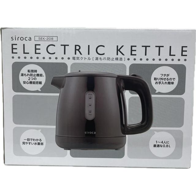 シロカ SEK-208BK 電気ケトル ブラック 新品 送料無料 | siroca