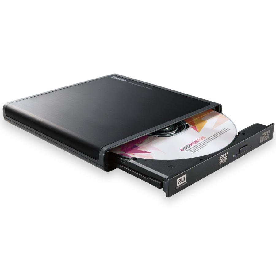 ロジテック LDR-PMJ8U2RBK Android用CD録音ドライブ USB2.0 Type-C変換アダプタ付属 ブラック 新品 送料無料 | ロジテック