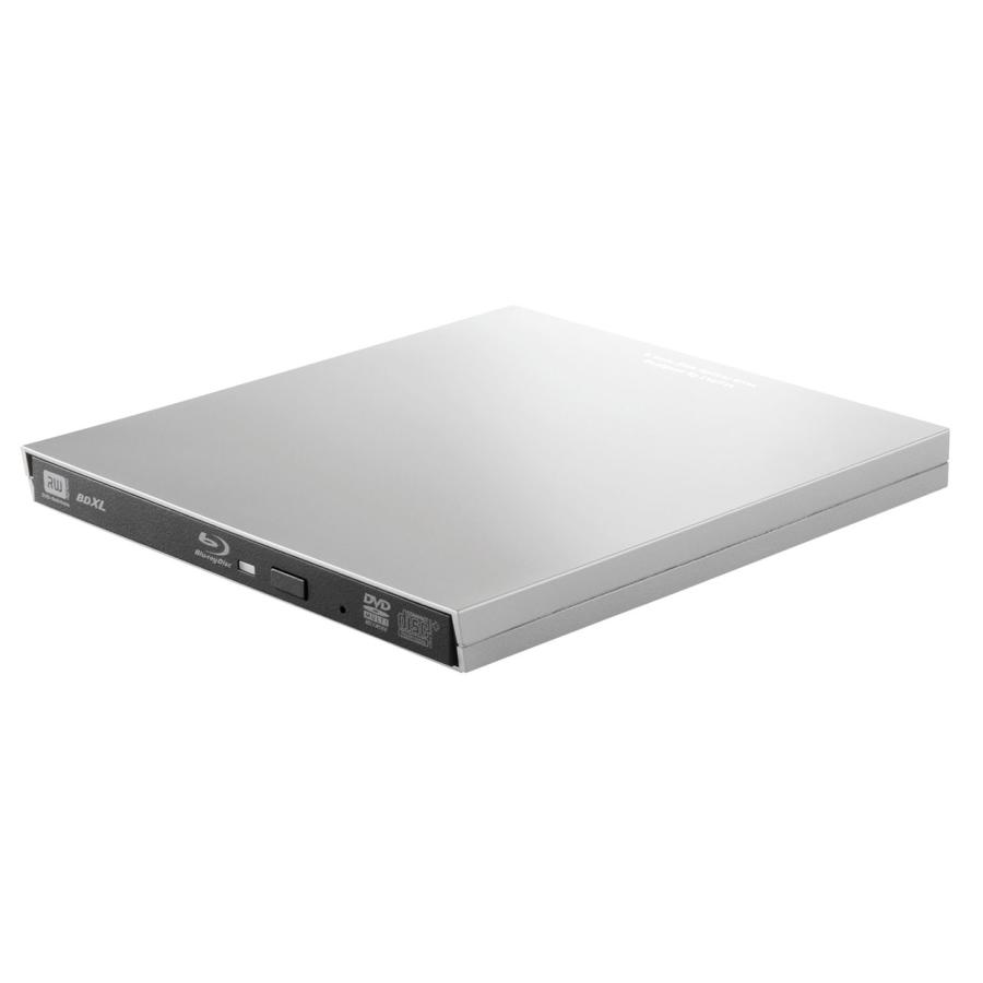 ロジテック LBD-PVE6U3CMSV 外付けブルーレイドライブ BDXL/DVD/CD Toast20付属 バスパワー駆動 シルバー 新品 送料無料 | ロジテック
