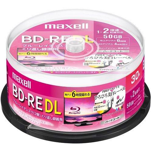 マクセル BEV50WPE.30SP 録画用BD-RE DL 30枚 スピンドルケース 新品 送料無料 | maxell