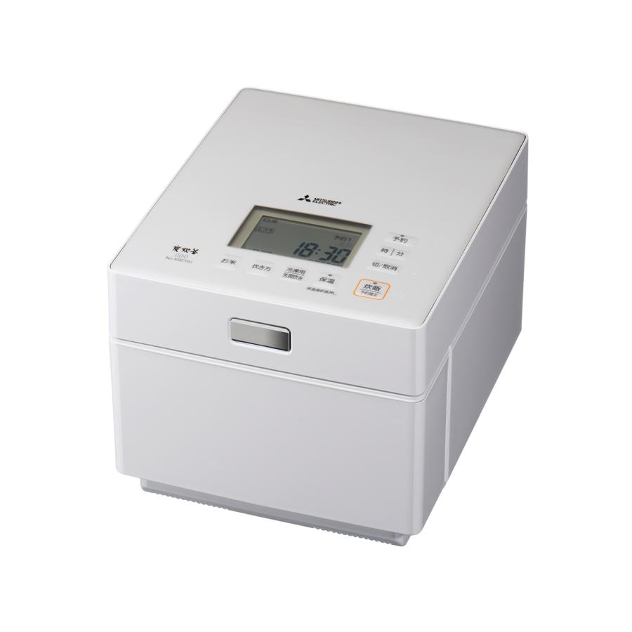三菱電機 NJ-XSC10J-W IHジャー炊飯器 蒸気レスIH 5.5合炊き 炭炊釜 5層厚釜 クリスタルホワイト 新品 送料無料 | 炭炊釜