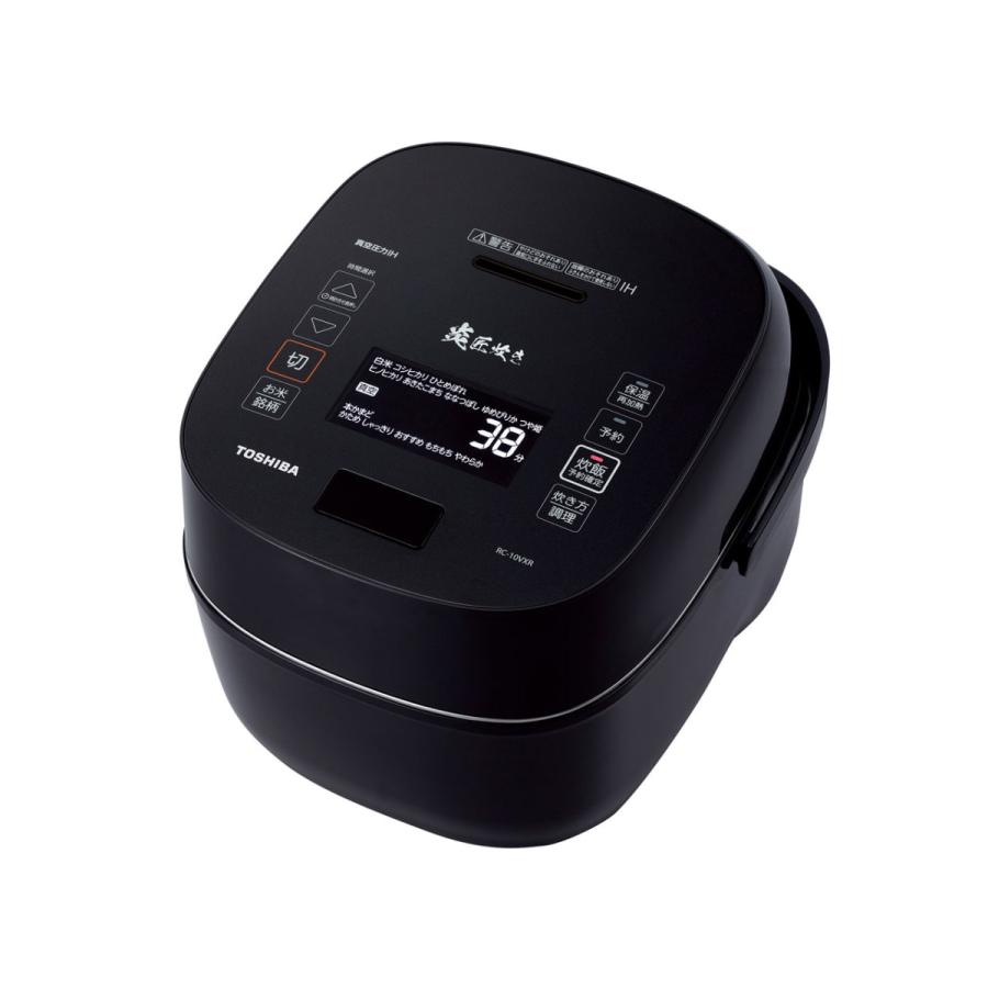 TOSHIBA（東芝） RC-10VXR K 真空圧力IH炊飯器 炎匠炊き 鍛造かまど 