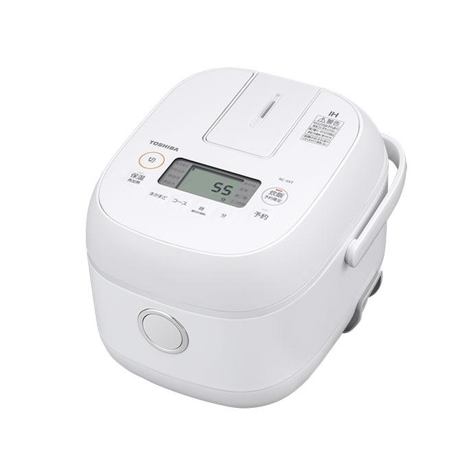 東芝 RC-5XT(W) IH炊飯器 備長炭ダイヤモンド釜 3合炊き ホワイト 新品 送料無料 | TOSHIBA
