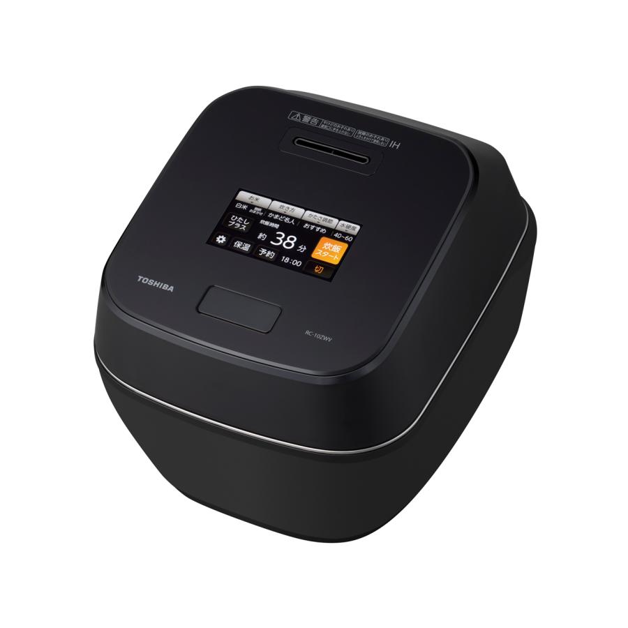 東芝 RC-10ZWV(K) 真空圧力IH炊飯器 炎匠炊き 備長炭かまど丸釜 5.5合炊き グランブラック 新品 送料無料 | 炎匠炊き