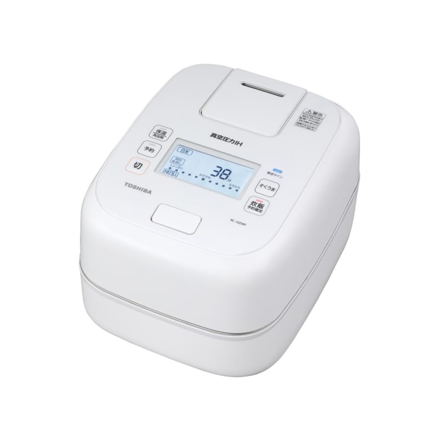 TOSHIBA（東芝） RC-10ZWP-W 真空圧力IH炊飯器 炎匠炊き 備長炭かまど