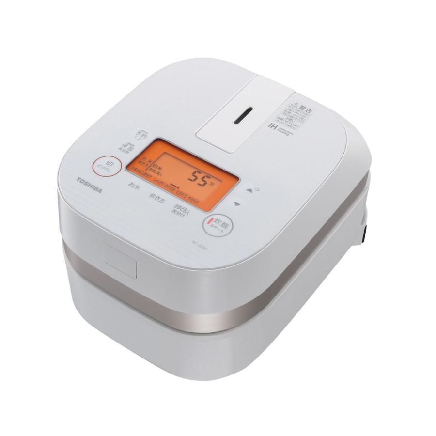 TOSHIBA 東芝 RC-4ZPJ W IH炊飯器 2.5合炊き 備長炭かまど本羽釜