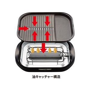 タイガー TIGER ホットプレート 平面 焼肉 プレート 2枚 タイプ ブラウン 蓋付き モウいちまい CRC-B200-T 新品 送料無料 | タイガー | 05