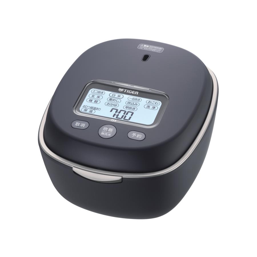 タイガー JPL-S100 KT 土鍋圧力IHジャー炊飯器 炊きたて 土鍋ご泡火炊き 5.5合炊き スレートブラック 新品 送料無料 | ご泡火炊き