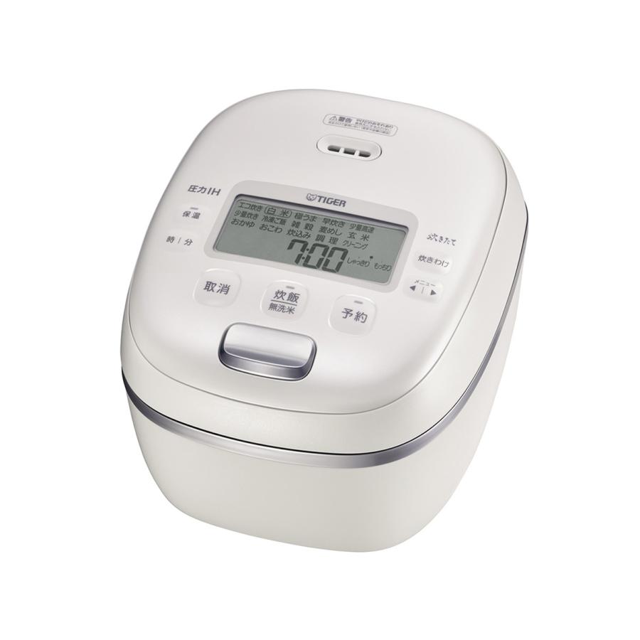 タイガー JRI-A100WM 圧力IHジャー炊飯器 炊きたて ご泡火炊き 遠赤9層土鍋かまどコート釜 5.5合炊き マットホワイト 新品 送料無料 | 炊きたて