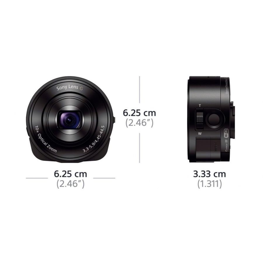 SONY デジタルカメラ QX10 サイバーショット　 その他セット ソニー デジカメ QX10 ブラック 光学10倍ズーム
