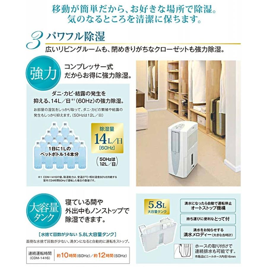 コロナ CORONA 冷風・衣類乾燥除湿機 どこでもクーラー 除湿能力10L CDM-1016-AS スカイブルー 新品 送料無料 | CORONA（住宅設備） | 04
