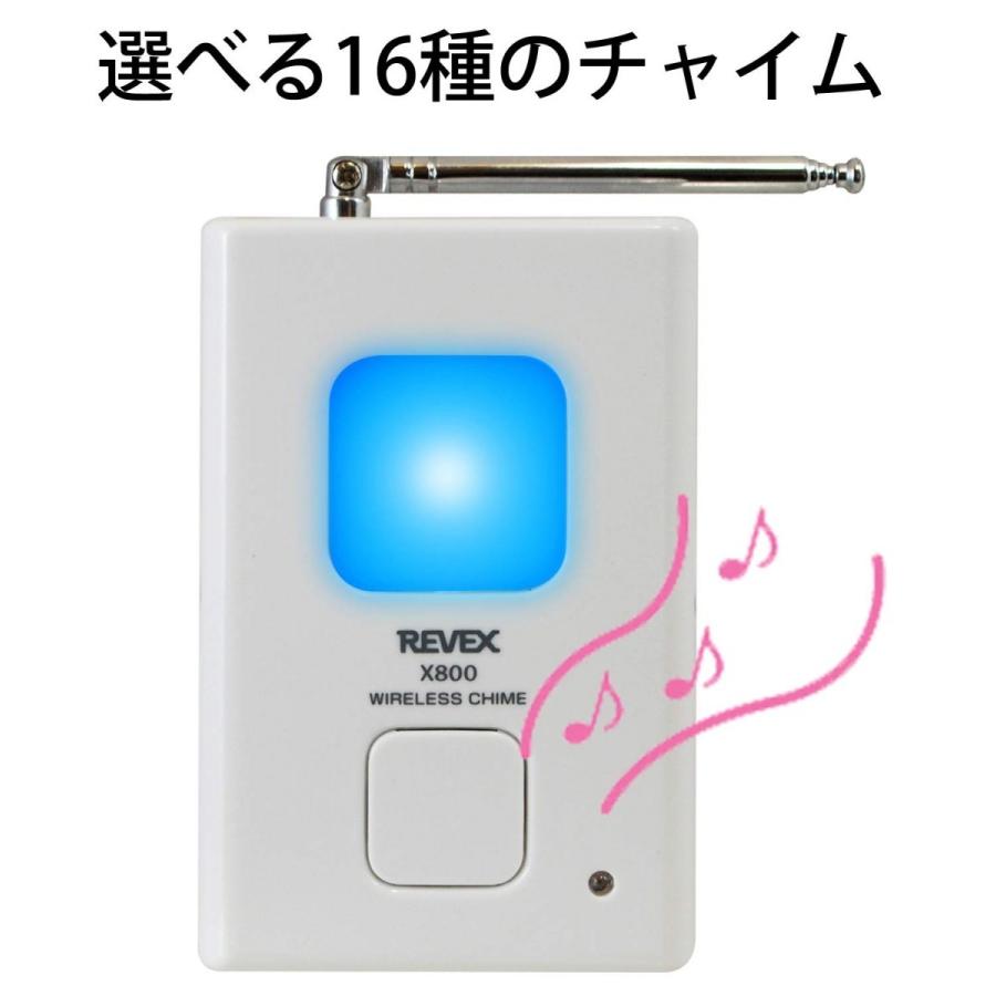 リーベックス REVEX ワイヤレスチャイム Xシリーズ 送受信機セット 防犯 ドア窓チャイムセット X830 新品 送料無料 | REVEX | 07