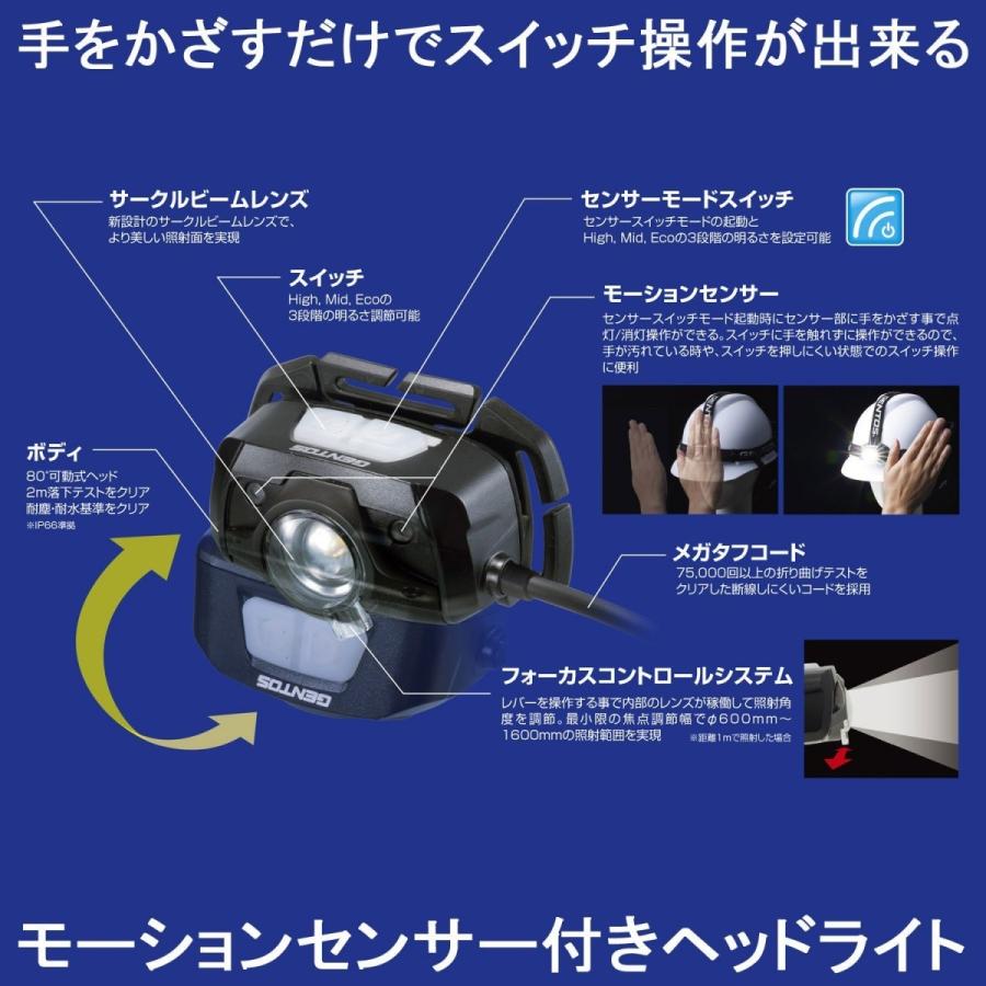 GENTOS ジェントス GT-501D LEDヘッドライト GT-500シリーズ 210ルーメン 新品 送料無料 | GENTOS | 03