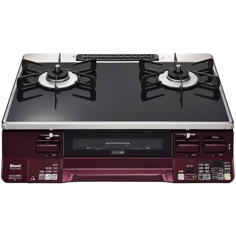 LAKUCIE リンナイ RTE65VARBL/13A ガステーブル 都市ガス(13A)用 左  