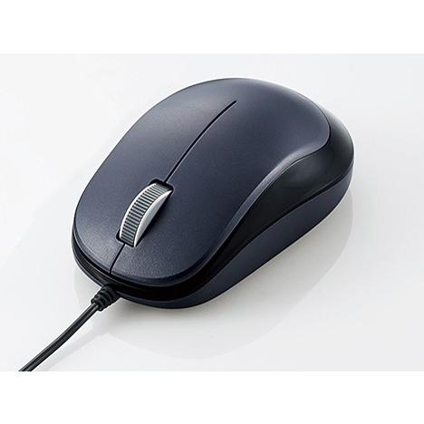 ELECOM エレコム M-Y8UBXBK 3ボタンBlueLED有線マウス ブラック 新品 送料無料 | ELECOM