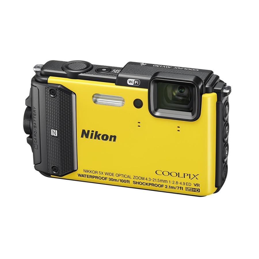 COOLPIX ニコン Nikon デジタルカメラ 防水機能 AW130 イエロー