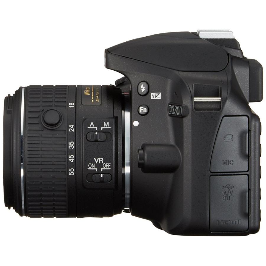 ニコン Nikon 一眼レフカメラ D3300 ダブルズームキット2 ブラック 新品 送料無料 | ニコン | 04