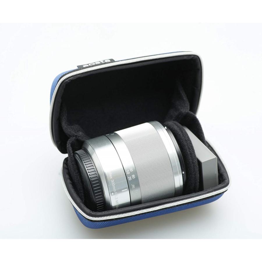 ケンコー Kenko PO01-BL aosta アオスタ EVA製セミハードポーチ レンズケース100 ブルー 新品 送料無料 | アオスタ | 03
