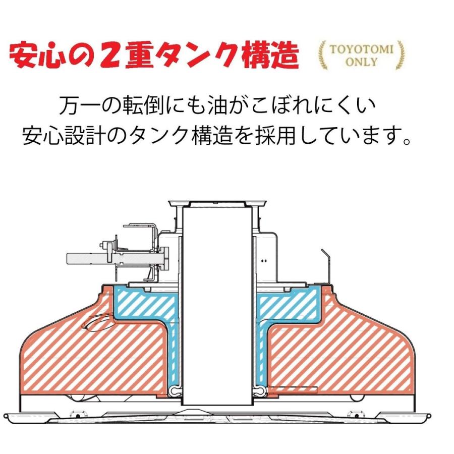 TOYOTOMI（トヨトミ） TOYOTOMI RB-2500 W 対流式石油ストーブ 4.9L 
