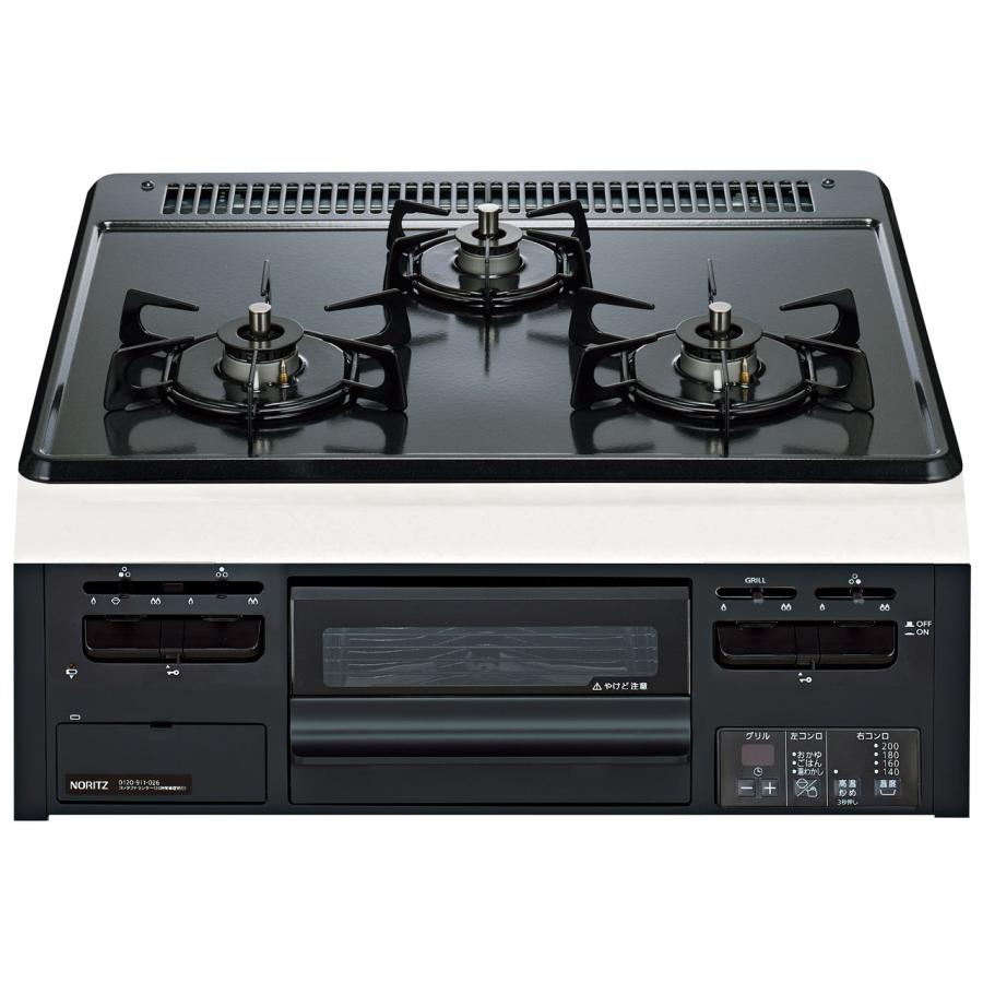 ノーリツ N3GV2RWTQ1 LP メタルトップ ガスコンロ 無水片面焼 60cmタイプ LPガス用 グレー 新品 送料無料 配送納期3日前後 | ノーリツ