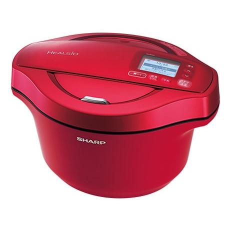 シャープ SHARP KN-HW24C-R 電気無水鍋 HEALSIO ホットクック 無線LAN対応 2.4L レッド系 新品 送料無料 | ヘルシオ ホットクック | 01