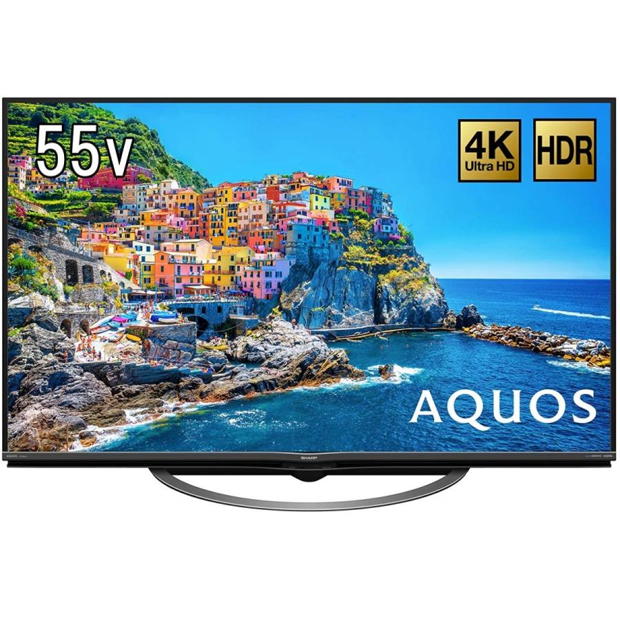 SHARP テレビ 4K AQUOS 55V型 4T-C55AJ1 スタンド無し
