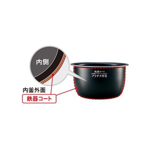 象印 ZOJIRUSHI NP-BF18-NZ 鉄器コートプラチナ厚釜 1升炊き 圧力IH 