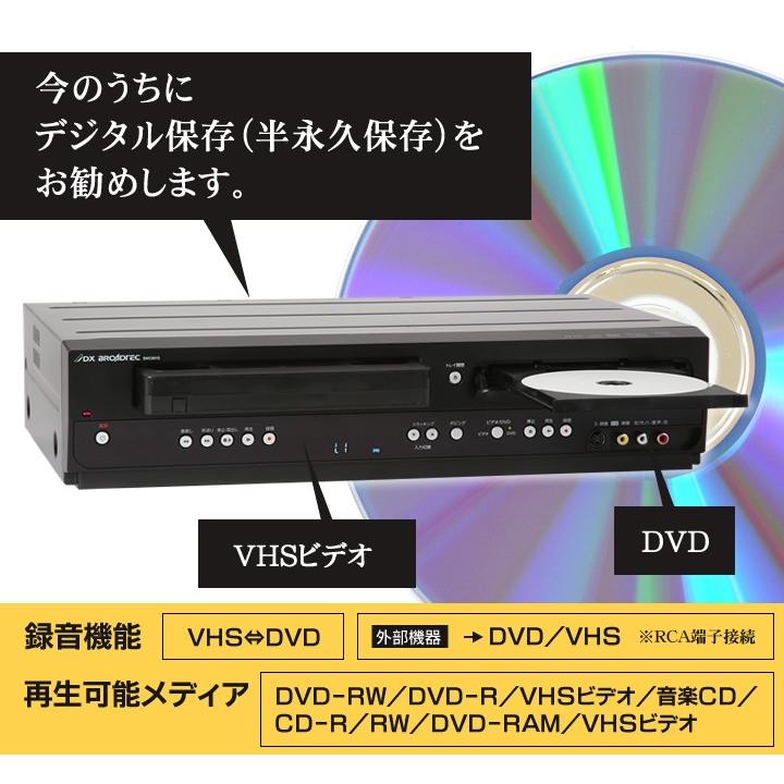 DXアンテナ ビデオ一体型DVDレコーダー VHSビデオをダビング DXアンテナ ビデオ一体型DVDレコーダー VHSビデオをダビング