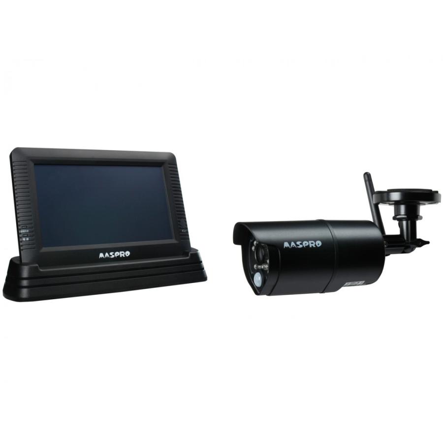 マスプロ MASPRO モニター＆ワイヤレスHDカメラセット 防塵 防水タイプ 高画質92万画素 IP66相当 WHC7M 新品 送料無料 | マスプロ