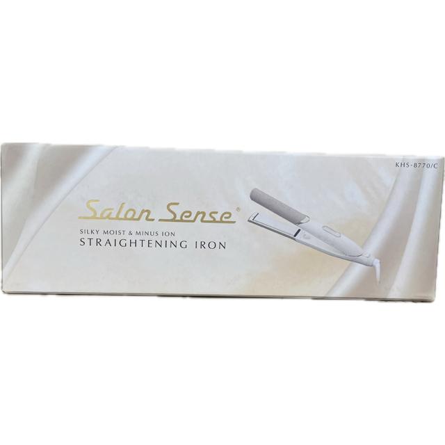 コイズミ KHS-8770/C ストレートアイロン Salon Sense マイナスイオンあり 13段階温度調節 プレート幅24×長さ95mm 海外対応 アイボリー 新品 送料無料 | KOIZUMI