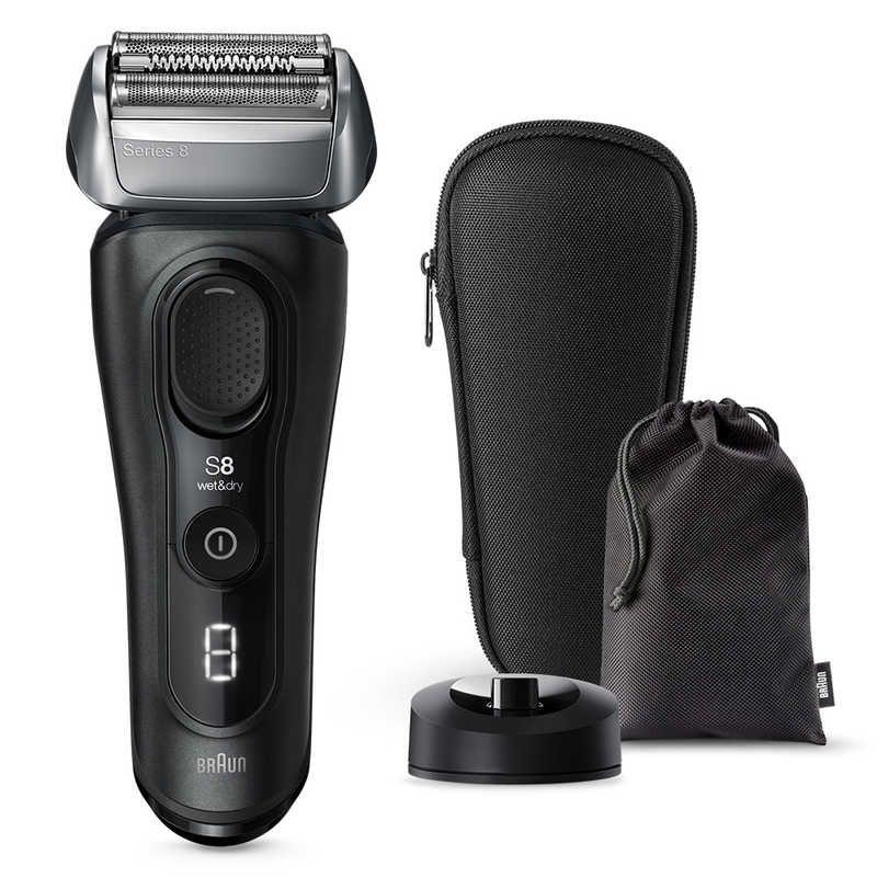 ブラウン 8510s-V メンズシェーバー シリーズ8 充電式 3枚刃 充電スタンド付き アトリエブラック 新品 送料無料 | BRAUN