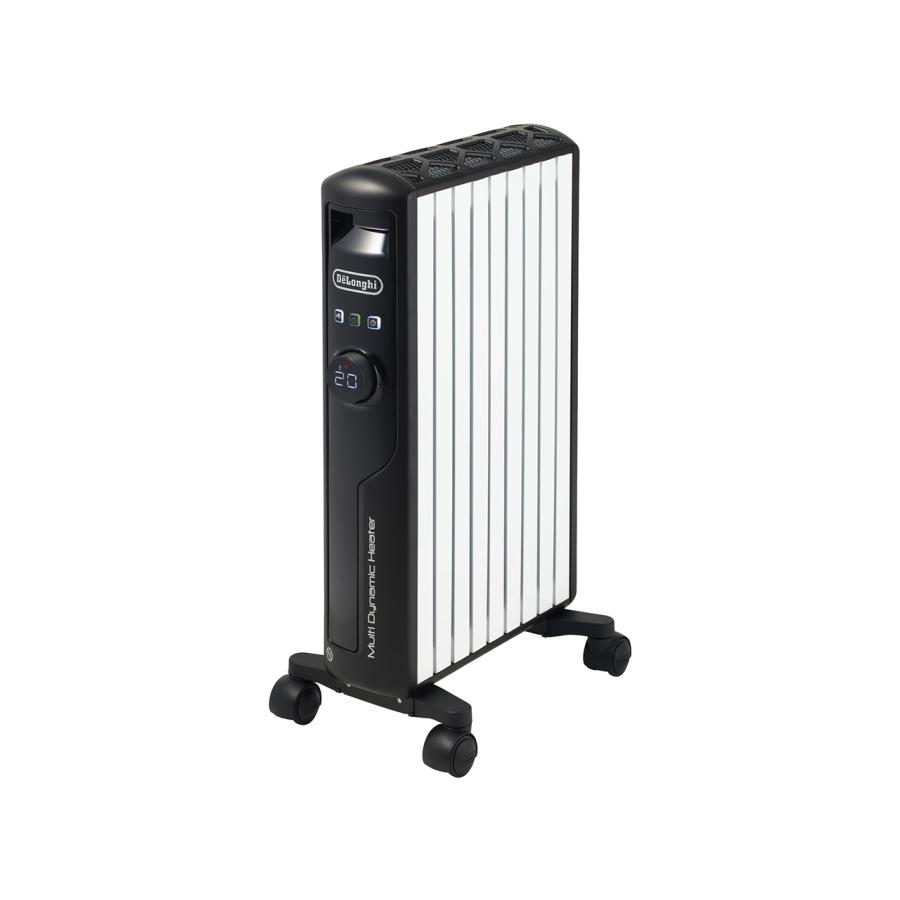 デロンギ MDHS12-BK マルチダイナミックヒーター 8〜10畳 エコ運転モード 表面低温化設計 転倒時電源遮断装置 ピュアホワイト+マットブラック 新品 送料無料 | デロンギ