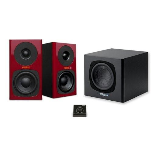 FOSTEX フォステクス 2.1ch ハイクオリティー スピーカーセット HQ-3 ボルドー 新品 送料無料 | FOSTEX