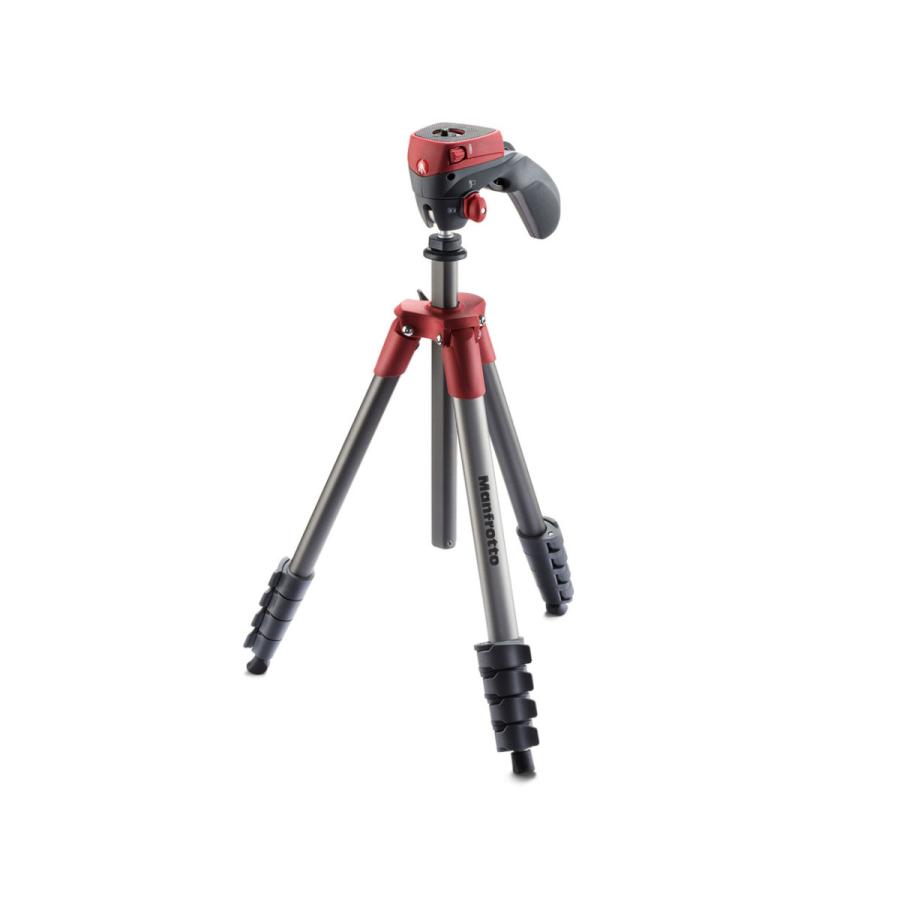 マンフロット MKCOMPACTACN-RD COMPACTアクション三脚 フォトムービーキット レッド 新品 送料無料 | Manfrotto