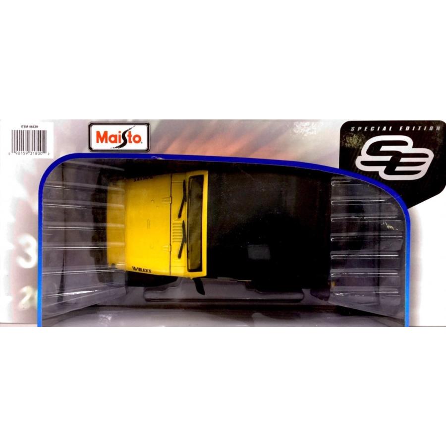 Maisto マイスト 1/18 DIECAST Jeep WRANGLER RUBICON ジープ ラングラー ルビコン イエロー 新品 送料無料 | マイスト | 01