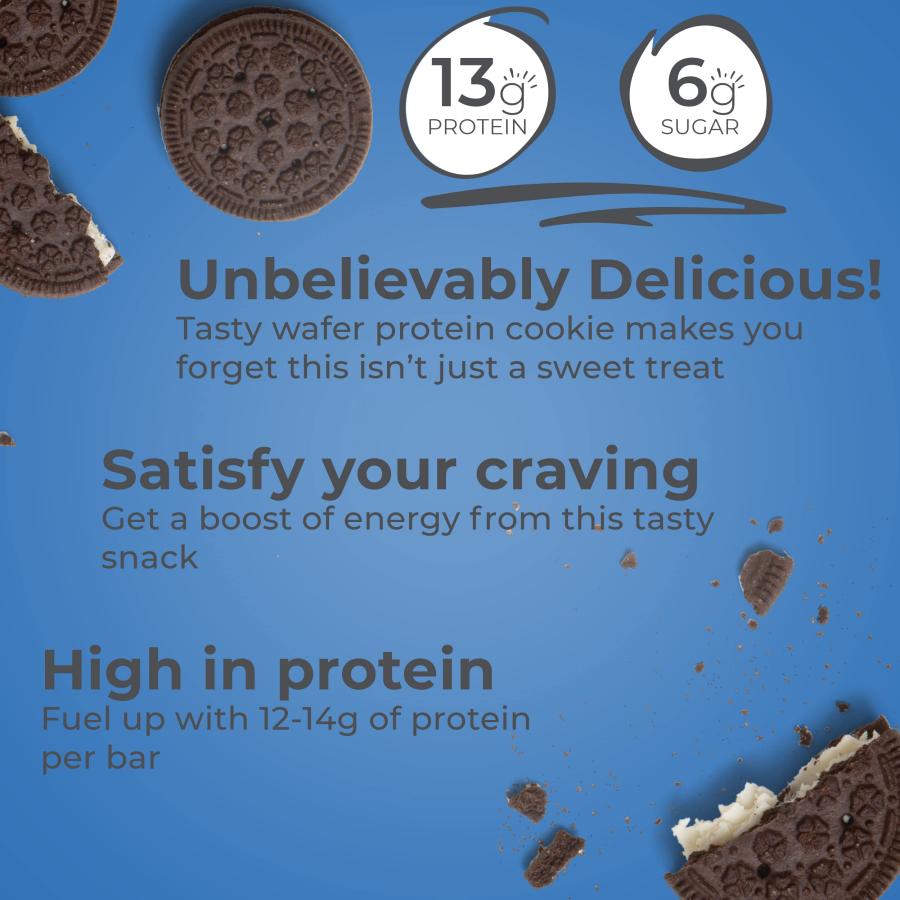 パワークランチ プロテイン エナジー バー クッキー\u0026クリーム 12個/box 海外直送の画像