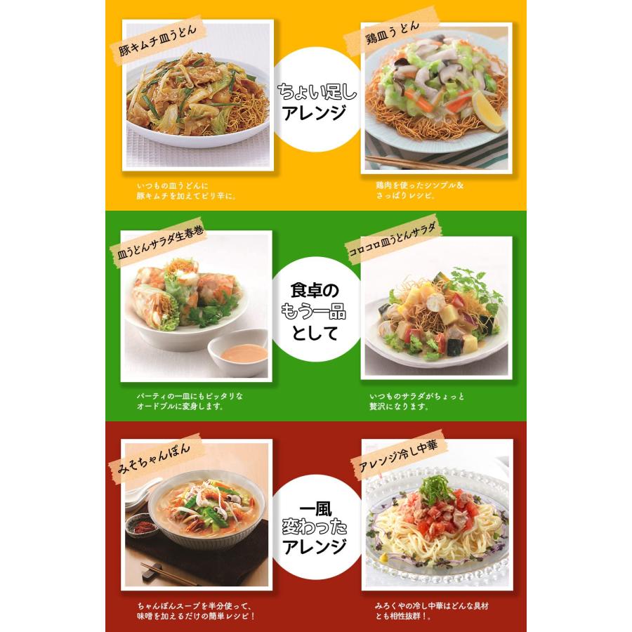 【栄養満点、副菜いらずの長崎の味】みろくや 冷凍ちゃんぽん・皿うどん 詰合せ6人前（各3人前）野菜たっぷり 冷凍具材付き 国産野菜使用 ギフト 贈り物_5