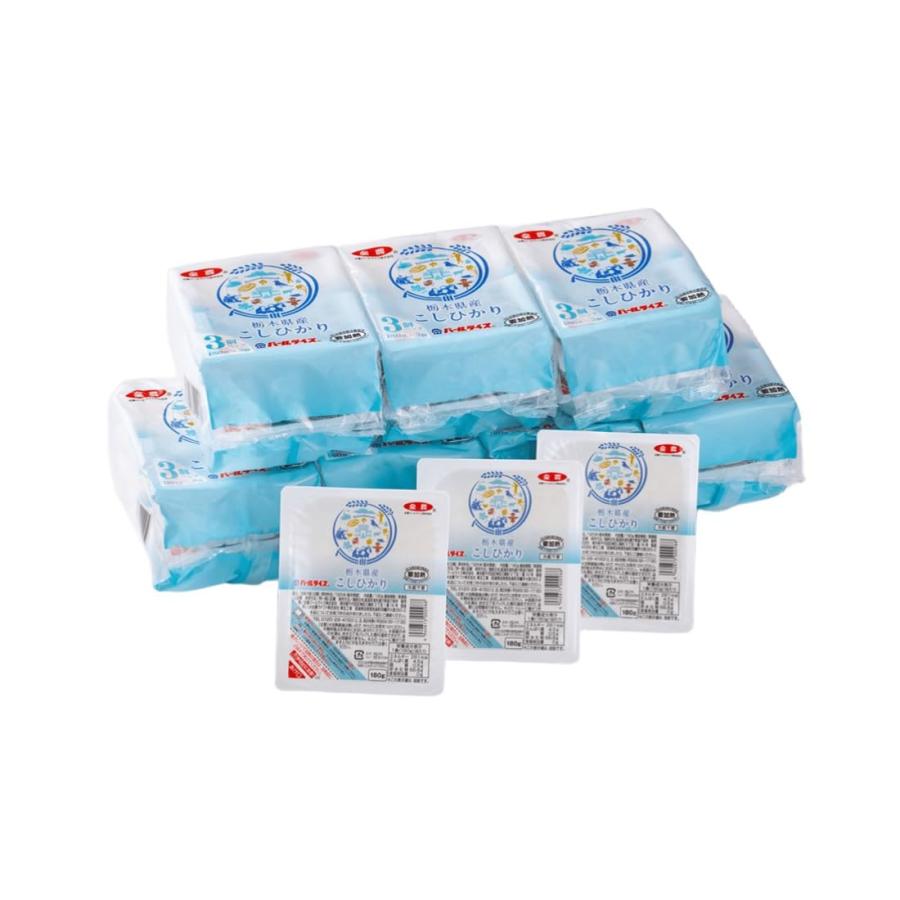 パールライス パックご飯 栃木県産コシヒカリ 180g×24個 : eightocean