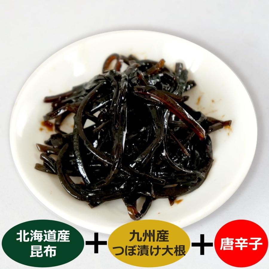 ぴり辛つぼ漬昆布140g×１箱（18個入り）_2